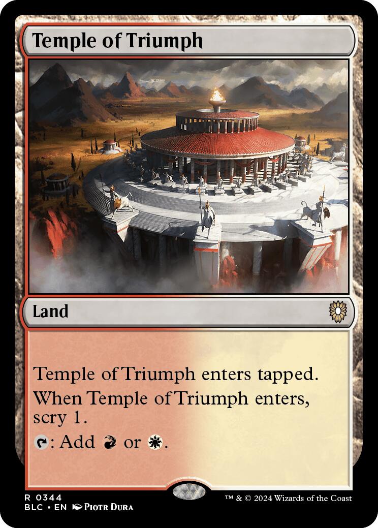 Temple of Triumph [Bloomburrow Commander] | Mindsight Gaming