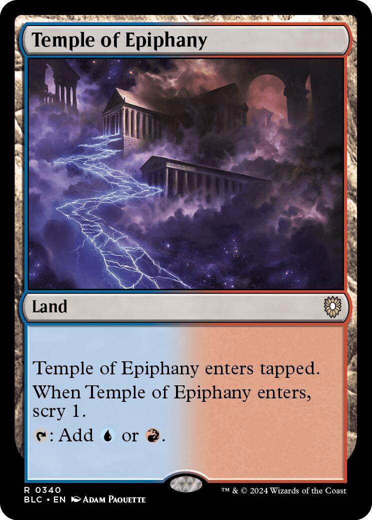 Temple of Epiphany [Bloomburrow Commander] | Mindsight Gaming