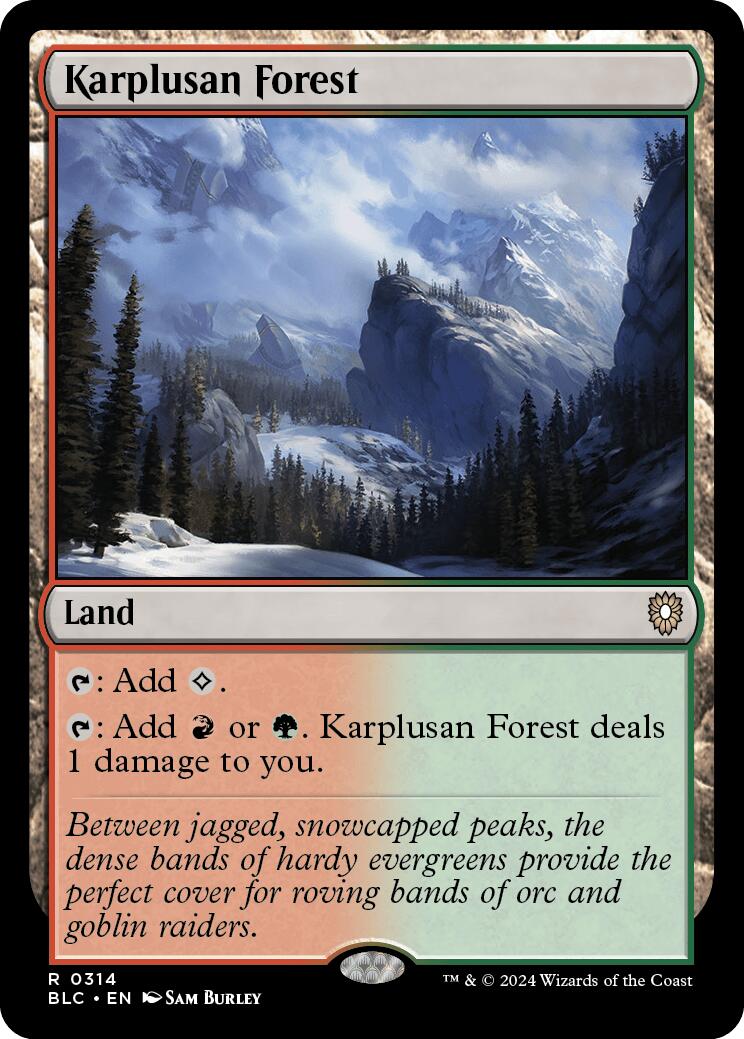 Karplusan Forest [Bloomburrow Commander] | Mindsight Gaming