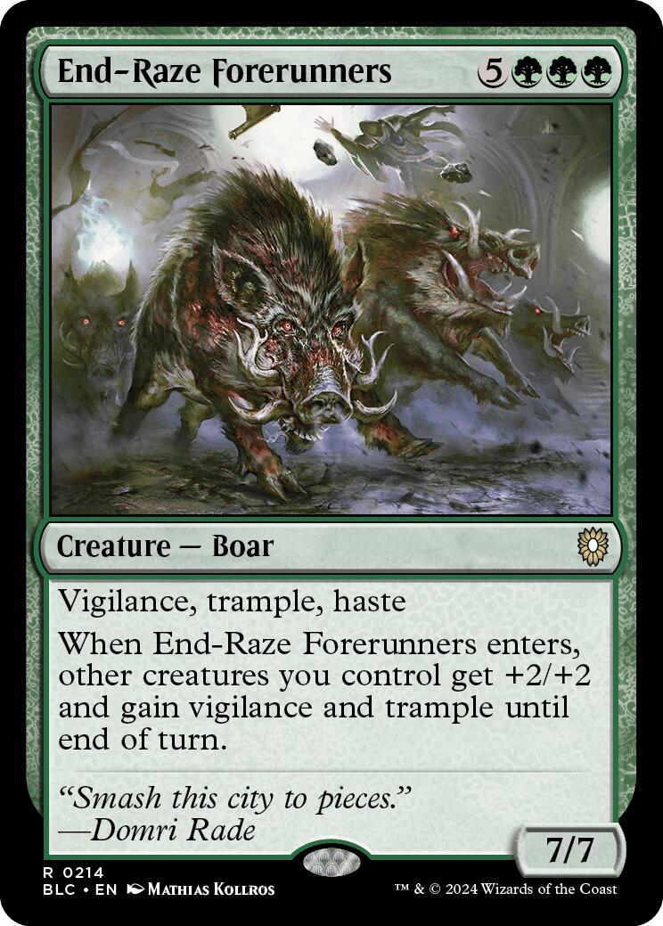 End-Raze Forerunners [Bloomburrow Commander] | Mindsight Gaming