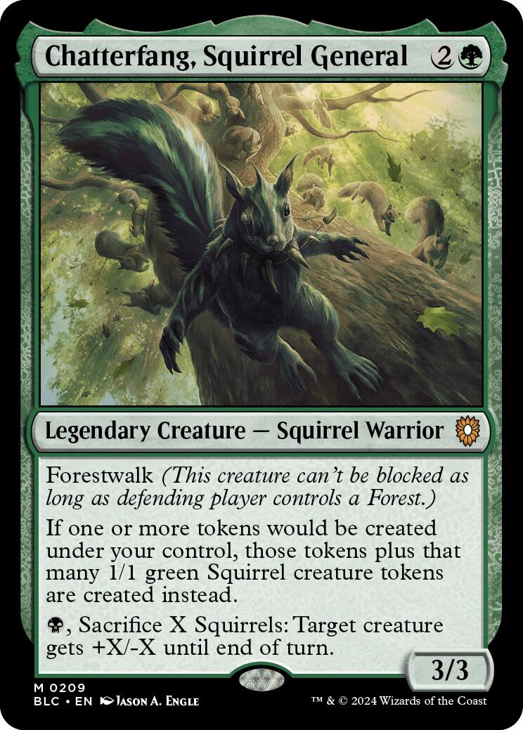 Chatterfang, Squirrel General [Bloomburrow Commander] | Mindsight Gaming