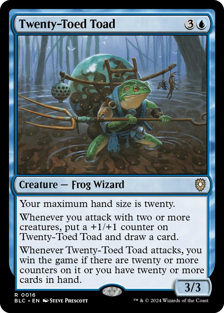 Twenty-Toed Toad [Bloomburrow Commander] | Mindsight Gaming