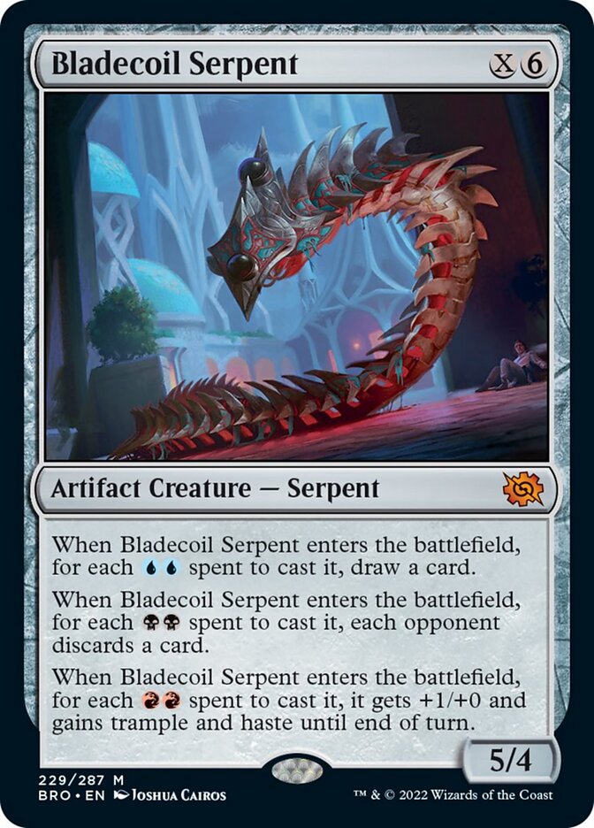 Bladecoil Serpent (Promo Pack) [The Brothers' War Promos] | Mindsight Gaming