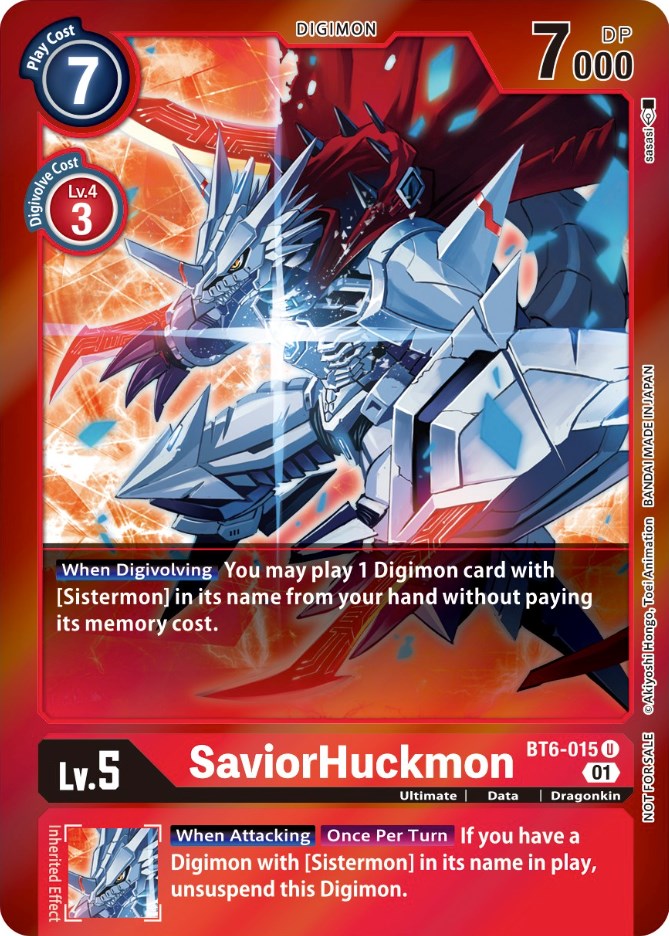 SaviorHuckmon [BT6-015] (Event Pack 3) [Double Diamond Promos] | Mindsight Gaming