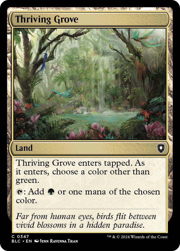 Thriving Grove [Bloomburrow Commander] | Mindsight Gaming