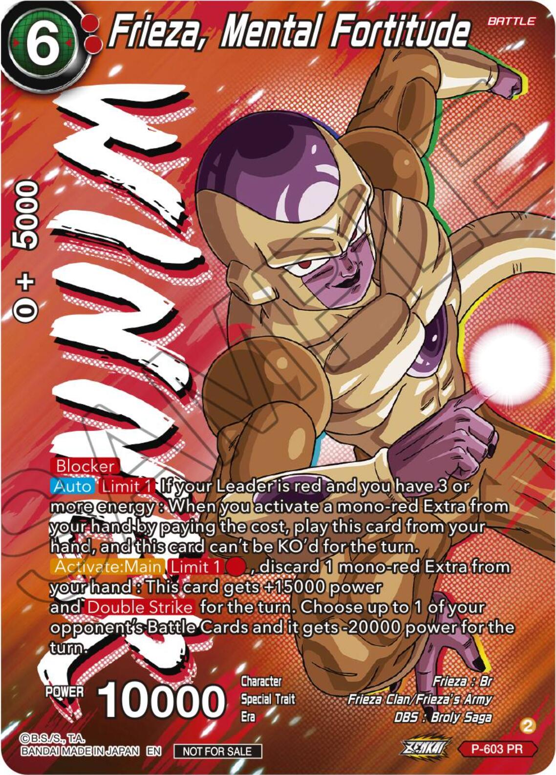 Frieza, Mental Fortitude (Tournament Pack Vol. 8) (Winner) (P-603) [Promotion Cards] | Mindsight Gaming