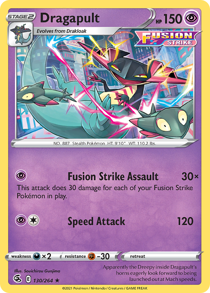 Dragapult (130/264) (Theme Deck Exclusive) [Sword & Shield: Fusion Strike] | Mindsight Gaming