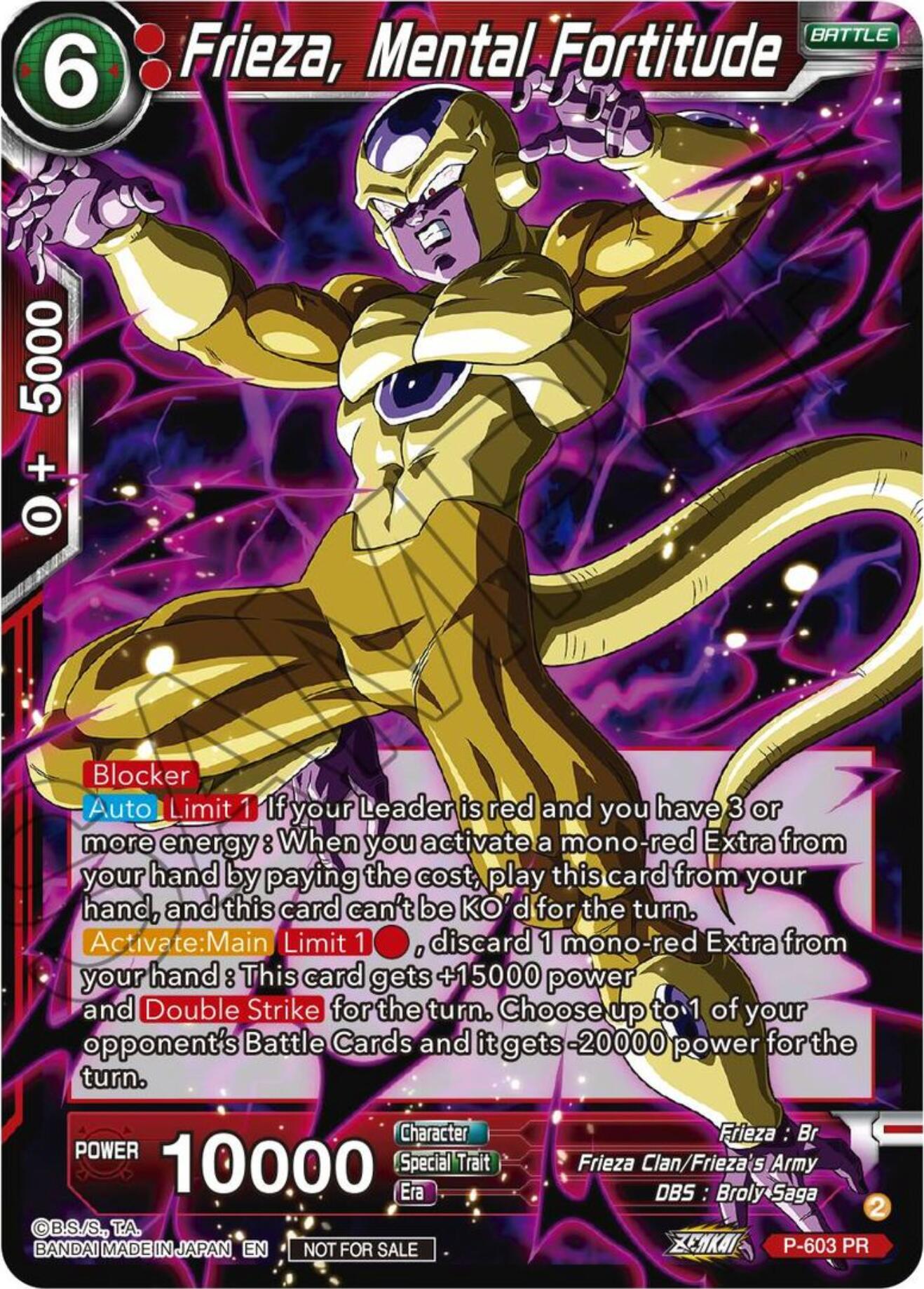 Frieza, Mental Fortitude (Tournament Pack Vol. 8) (P-603) [Promotion Cards] | Mindsight Gaming