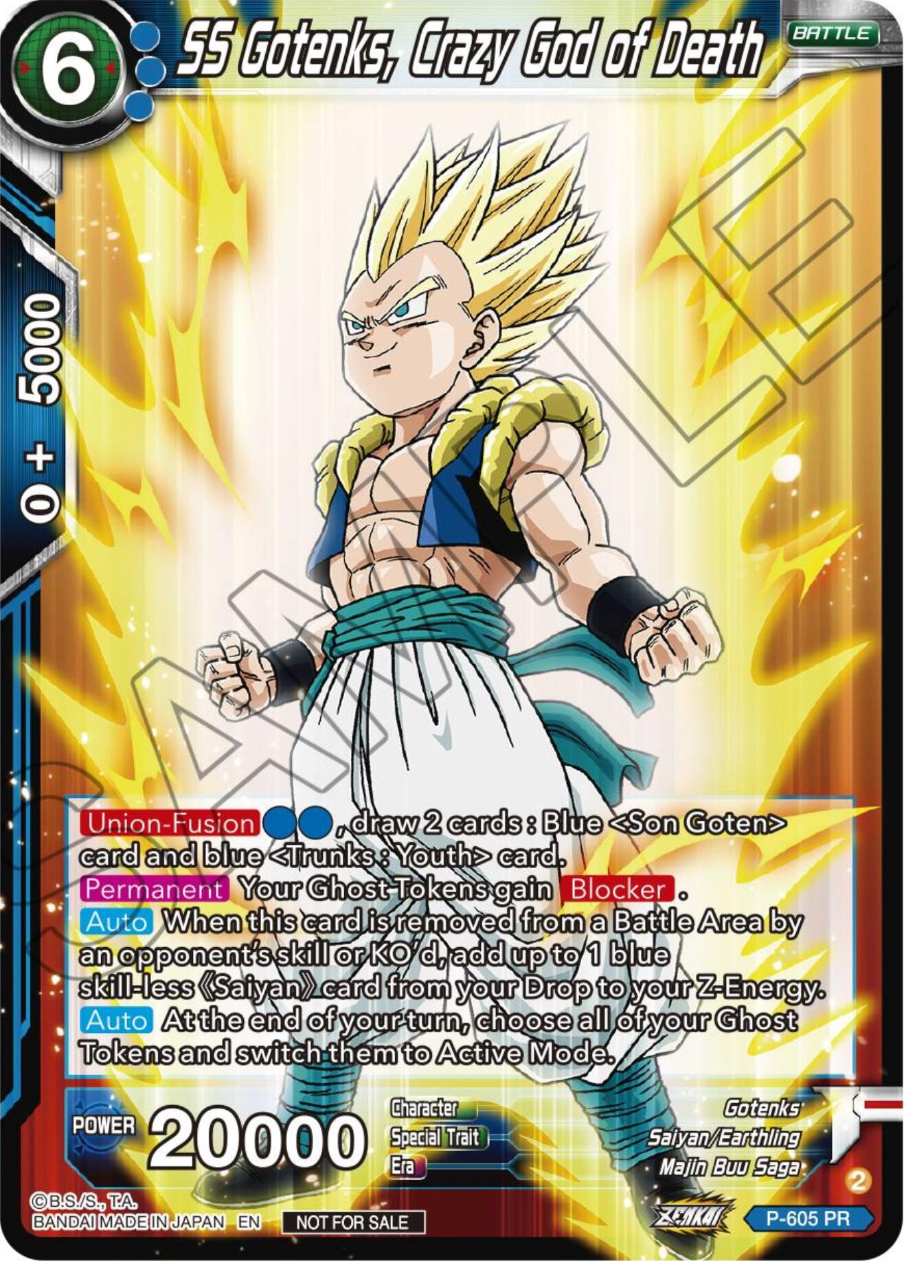 SS Gotenks, Crazy God of Death (Tournament Pack Vol. 8) (P-605) [Promotion Cards] | Mindsight Gaming