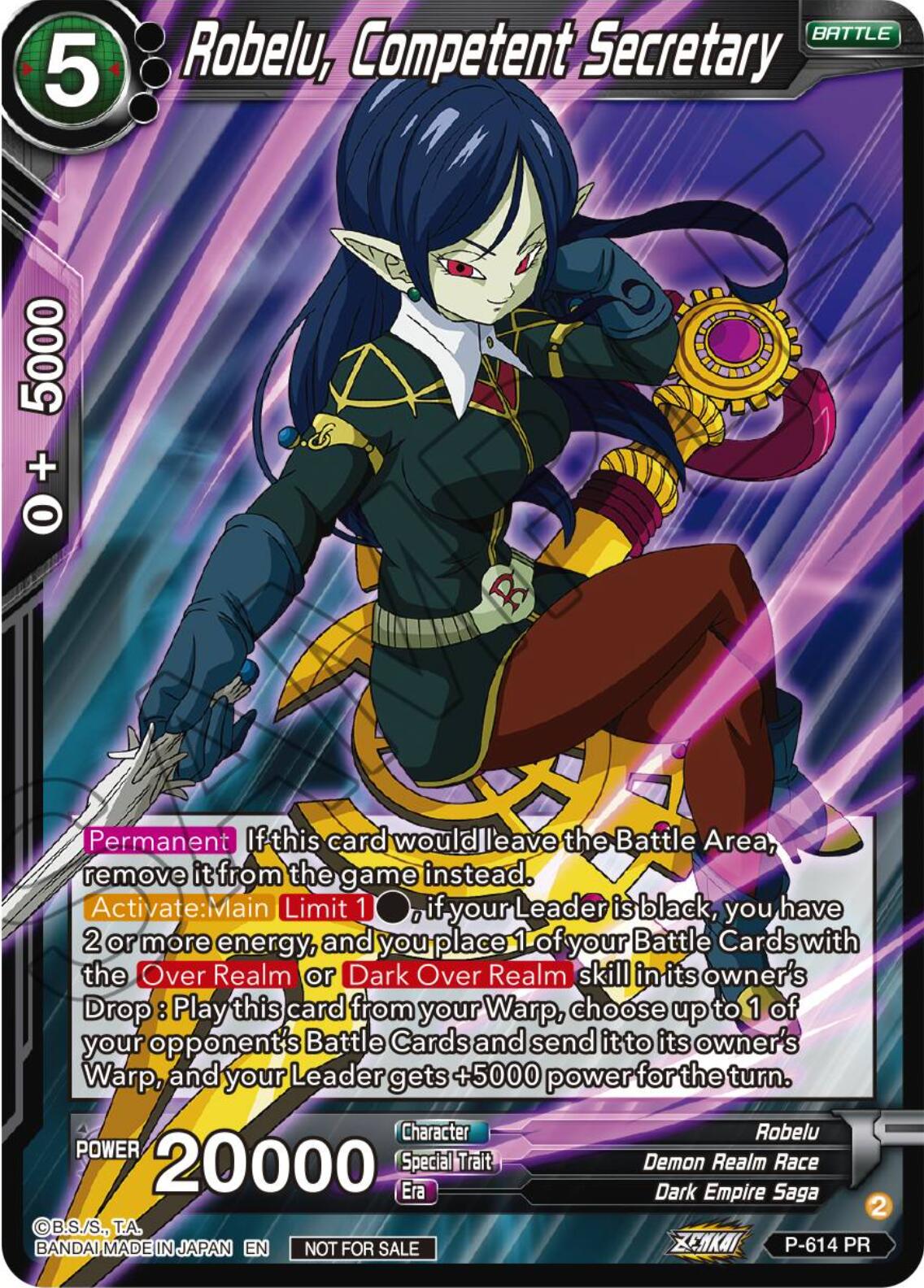 Robelu, Competent Secretary (Tournament Pack Vol. 8) (P-614) [Promotion Cards] | Mindsight Gaming