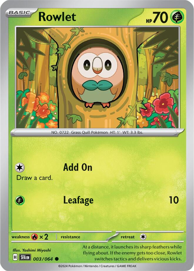 Rowlet (003/064) [Scarlet & Violet: Shrouded Fable] | Mindsight Gaming