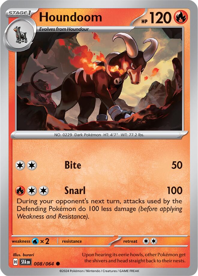 Houndoom (008/064) [Scarlet & Violet: Shrouded Fable] | Mindsight Gaming