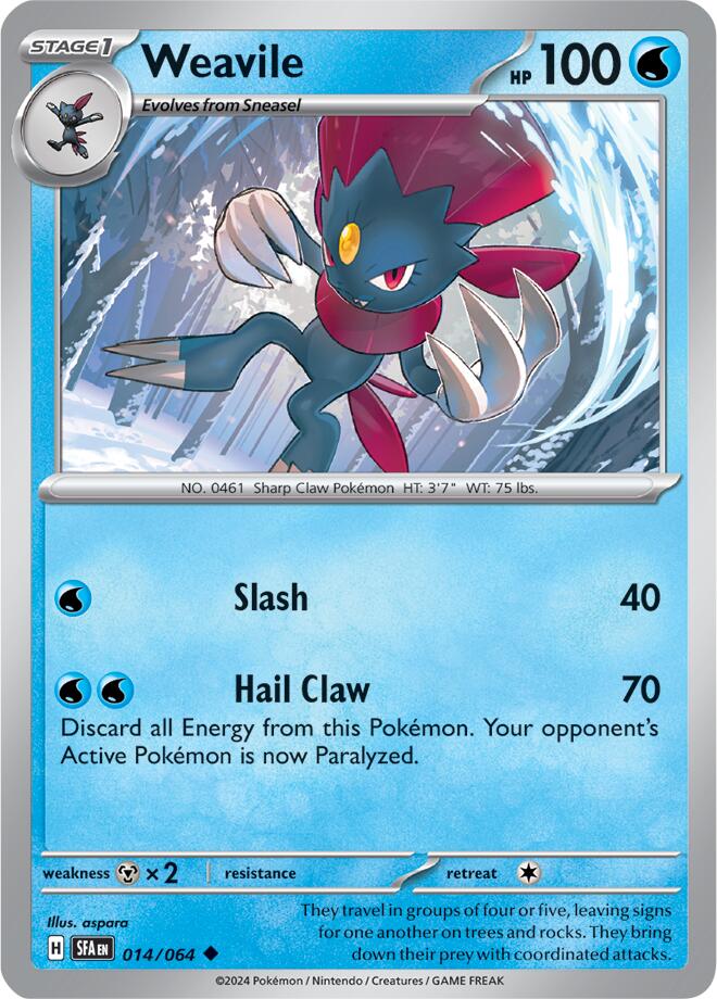 Weavile (014/064) [Scarlet & Violet: Shrouded Fable] | Mindsight Gaming