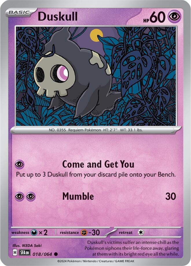 Duskull (018/064) [Scarlet & Violet: Shrouded Fable] | Mindsight Gaming