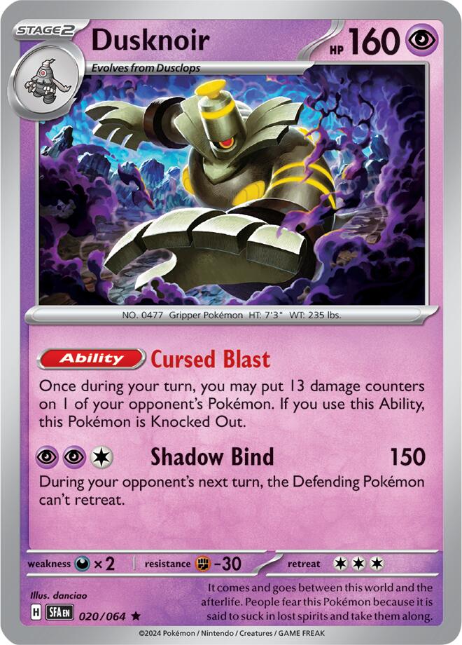 Dusknoir (020/064) [Scarlet & Violet: Shrouded Fable] | Mindsight Gaming