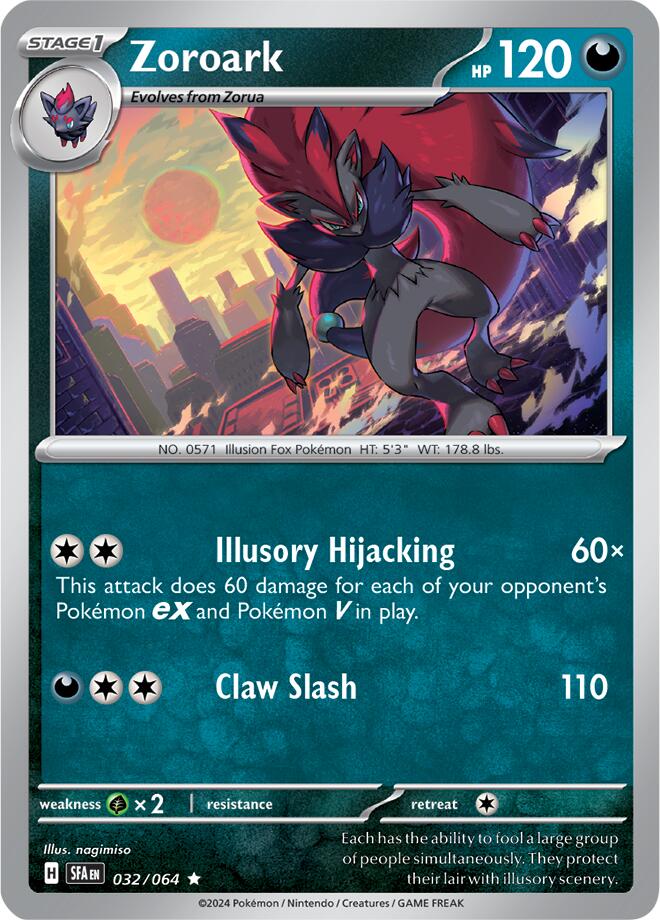 Zoroark (032/064) [Scarlet & Violet: Shrouded Fable] | Mindsight Gaming