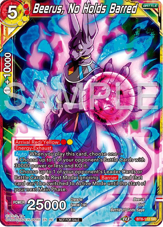 Beerus, No Holds Barred (Deluxe Pack 2024 Vol.2) (BT8-112) [Promotion Cards] | Mindsight Gaming