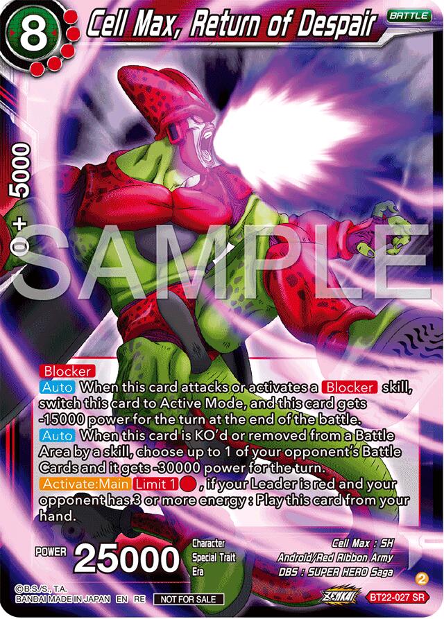 Cell Max, Return of Despair (Deluxe Pack 2024 Vol.2) (BT22-027) [Promotion Cards] | Mindsight Gaming