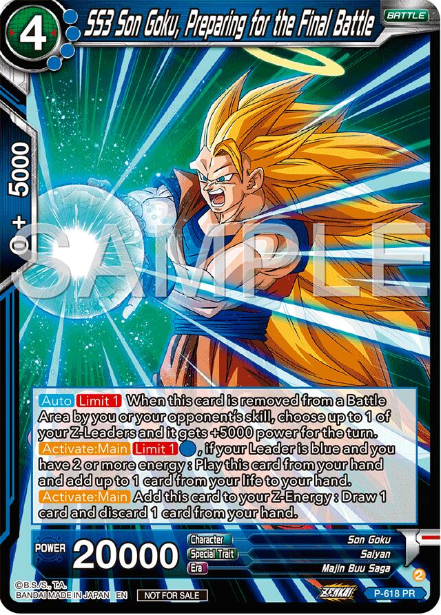 SS3 Son Goku, Preparing for the Final Battle (Deluxe Pack 2024 Vol.2) (P-618) [Promotion Cards] | Mindsight Gaming