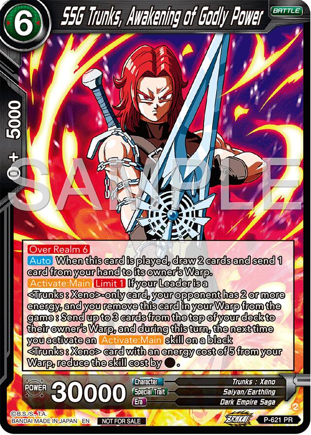 SSG Trunks, Awakening of Godly Power (Deluxe Pack 2024 Vol.2) (P-621) [Promotion Cards] | Mindsight Gaming