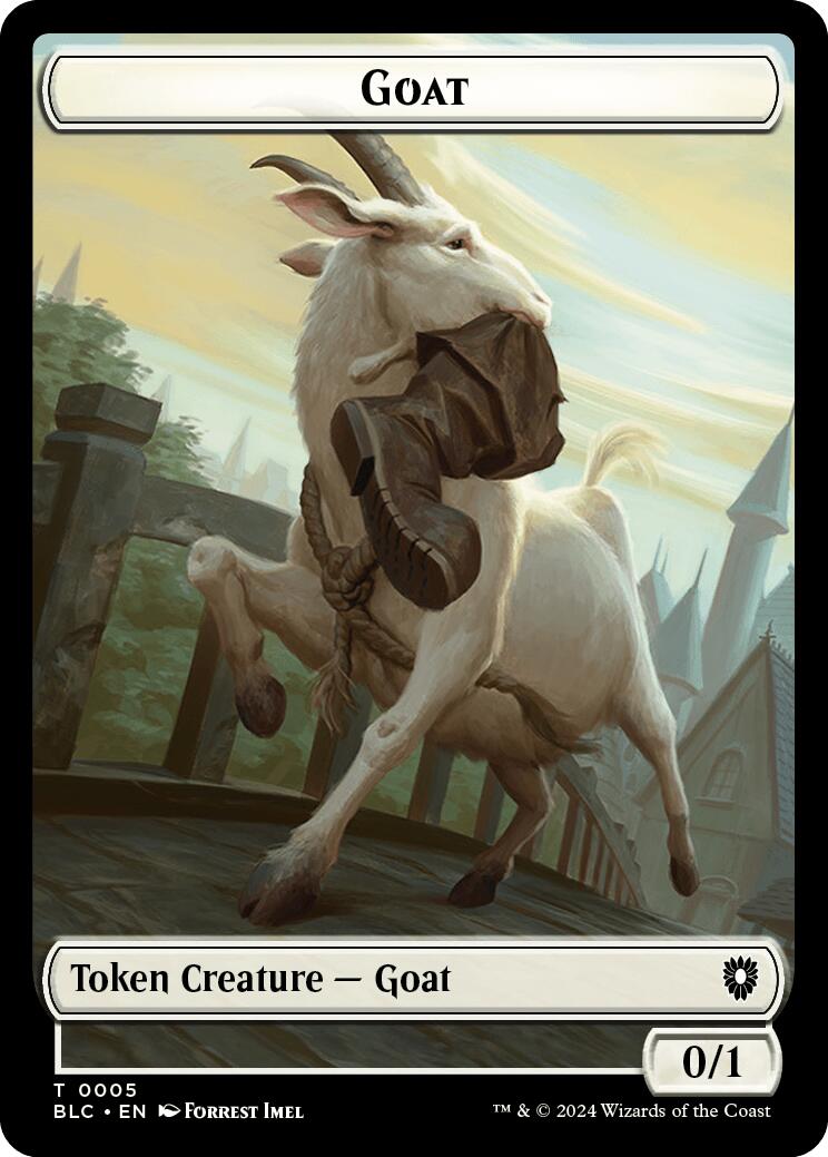 Goat // Wolf (032) Double-Sided Token [Bloomburrow Commander Tokens] | Mindsight Gaming