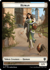 Human // Soldier Double-Sided Token [Bloomburrow Commander Tokens] | Mindsight Gaming