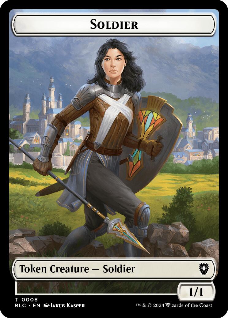 Soldier // Citizen Double-Sided Token [Bloomburrow Commander Tokens] | Mindsight Gaming