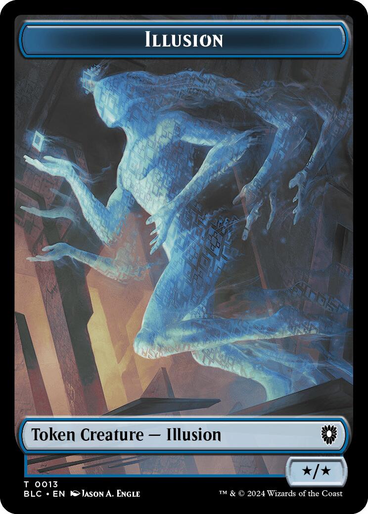 Illusion // Goblin Double-Sided Token [Bloomburrow Commander Tokens] | Mindsight Gaming