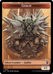 Goblin // Thopter Double-Sided Token [Bloomburrow Commander Tokens] | Mindsight Gaming