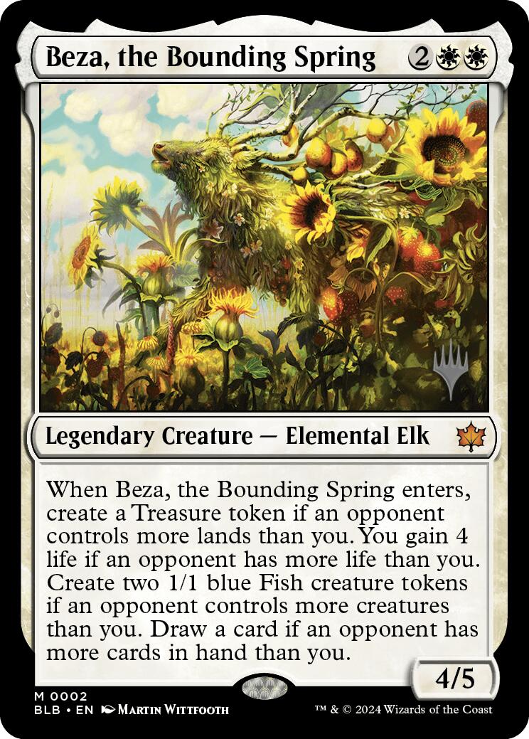 Beza, the Bounding Spring (Promo Pack) [Bloomburrow Promos] | Mindsight Gaming