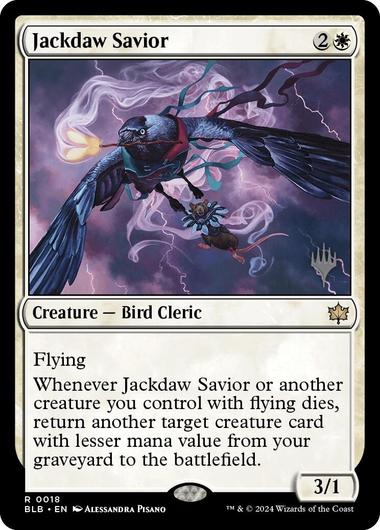 Jackdaw Savior (Promo Pack) [Bloomburrow Promos] | Mindsight Gaming