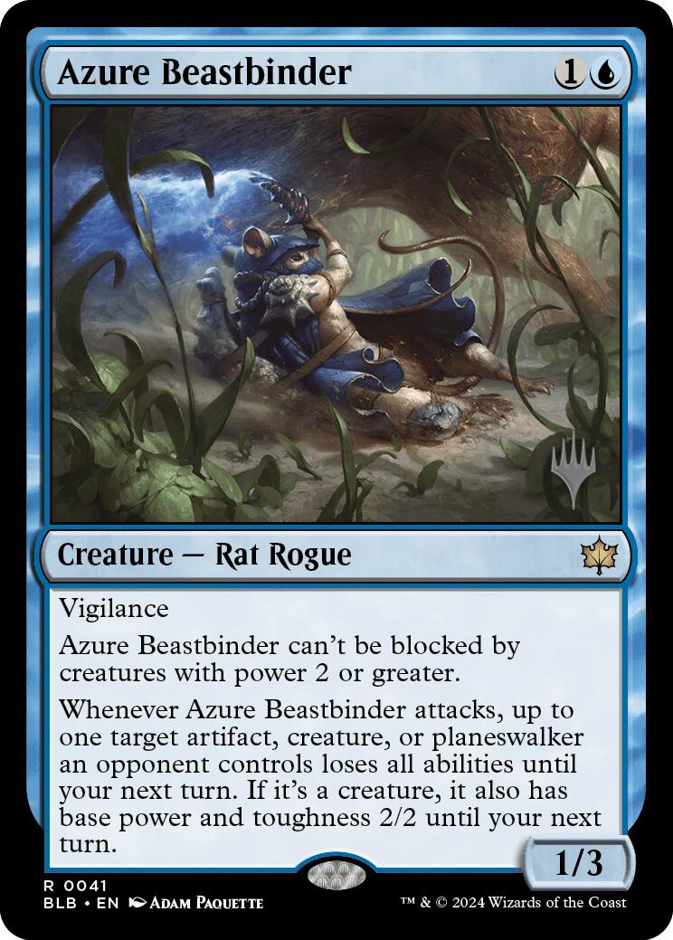 Azure Beastbinder (Promo Pack) [Bloomburrow Promos] | Mindsight Gaming