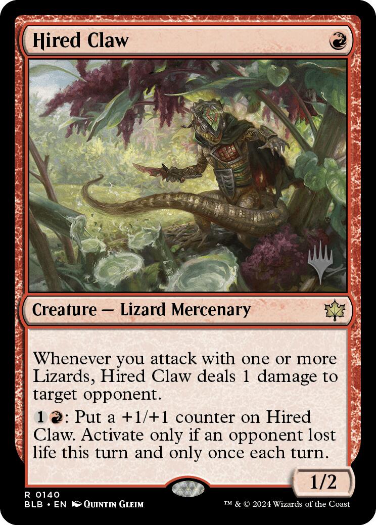 Hired Claw (Promo Pack) [Bloomburrow Promos] | Mindsight Gaming