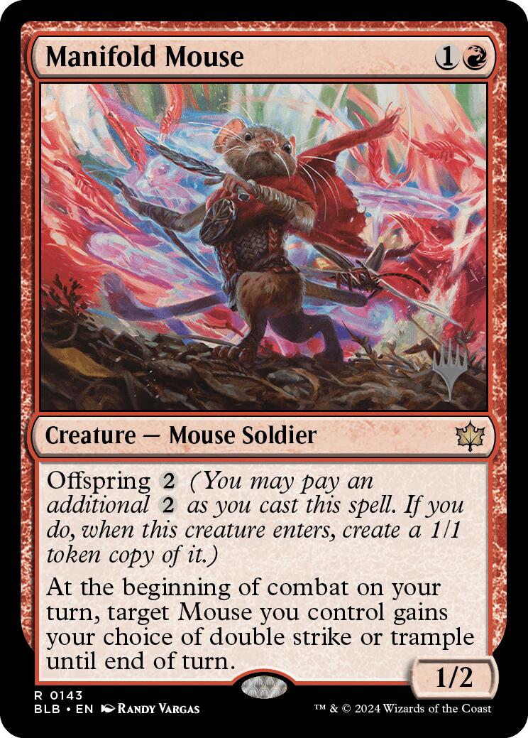 Manifold Mouse (Promo Pack) [Bloomburrow Promos] | Mindsight Gaming