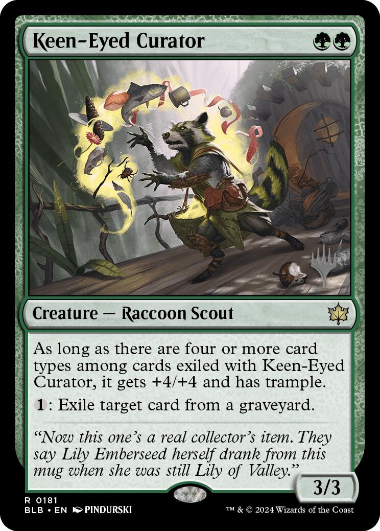 Keen-Eyed Curator (Promo Pack) [Bloomburrow Promos] | Mindsight Gaming