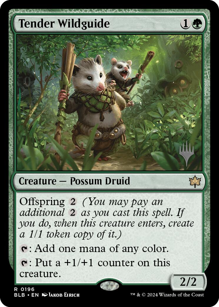 Tender Wildguide (Promo Pack) [Bloomburrow Promos] | Mindsight Gaming