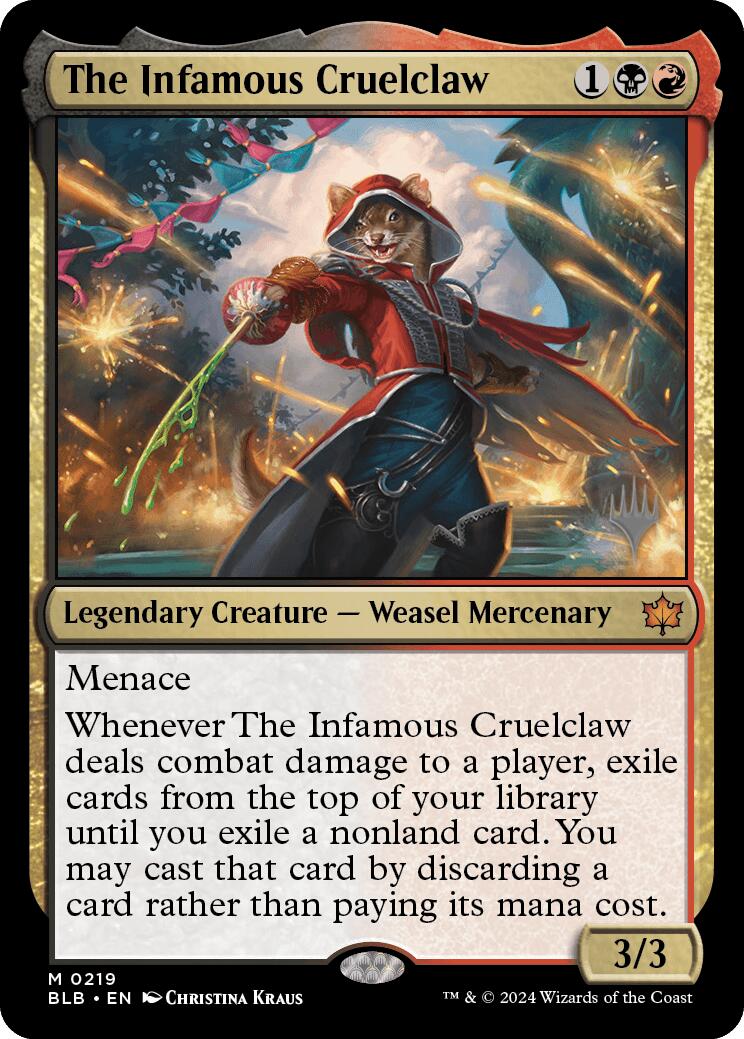 The Infamous Cruelclaw (Promo Pack) [Bloomburrow Promos] | Mindsight Gaming