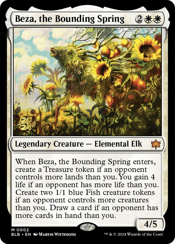 Beza, the Bounding Spring [Bloomburrow Prerelease Promos] | Mindsight Gaming