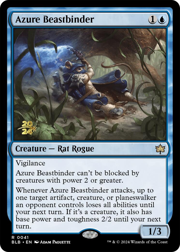 Azure Beastbinder [Bloomburrow Prerelease Promos] | Mindsight Gaming