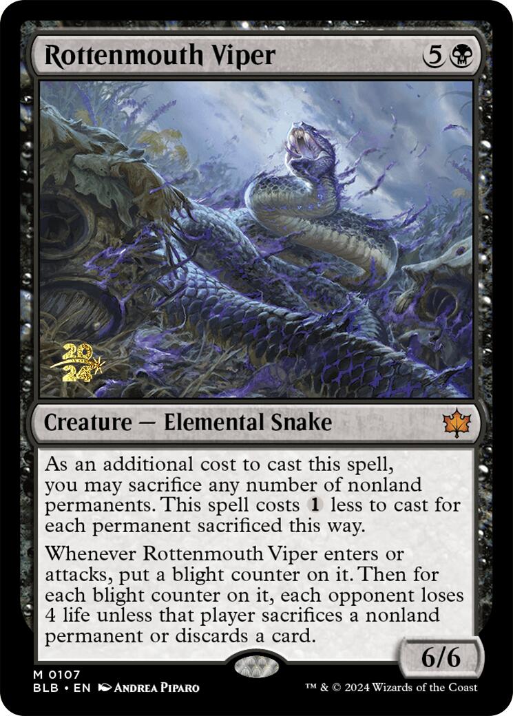 Rottenmouth Viper [Bloomburrow Prerelease Promos] | Mindsight Gaming