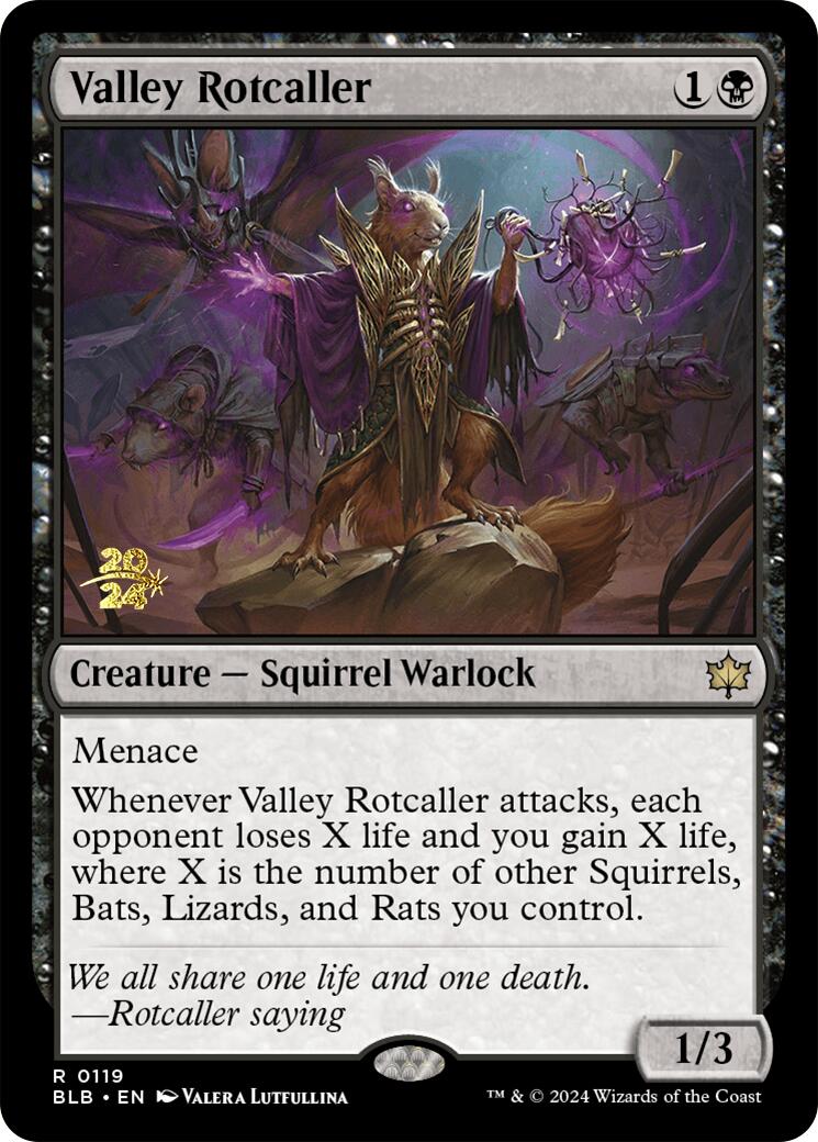 Valley Rotcaller [Bloomburrow Prerelease Promos] | Mindsight Gaming