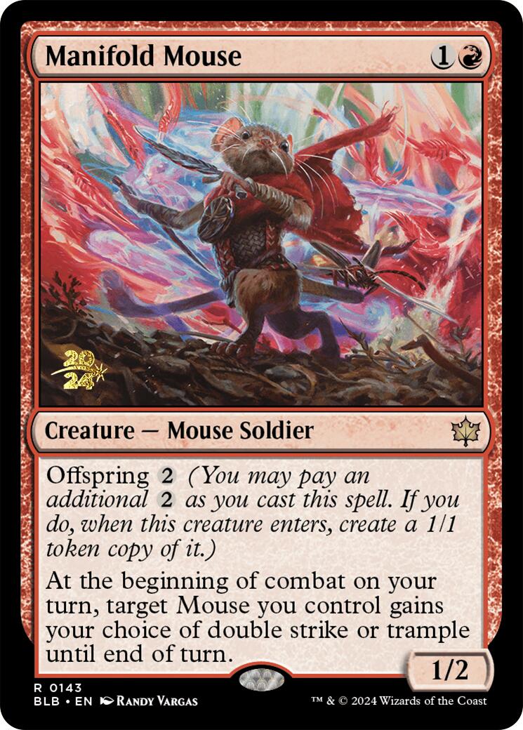 Manifold Mouse [Bloomburrow Prerelease Promos] | Mindsight Gaming