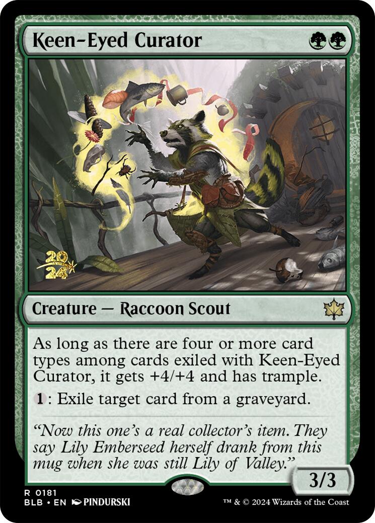 Keen-Eyed Curator [Bloomburrow Prerelease Promos] | Mindsight Gaming