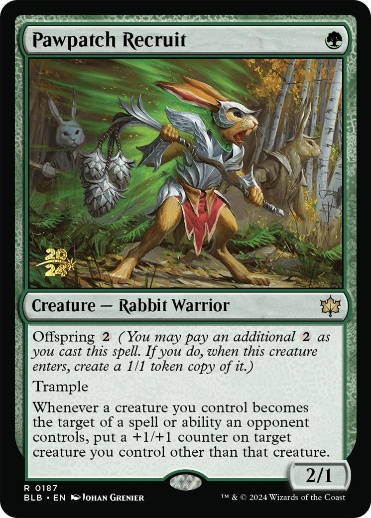 Pawpatch Recruit [Bloomburrow Prerelease Promos] | Mindsight Gaming