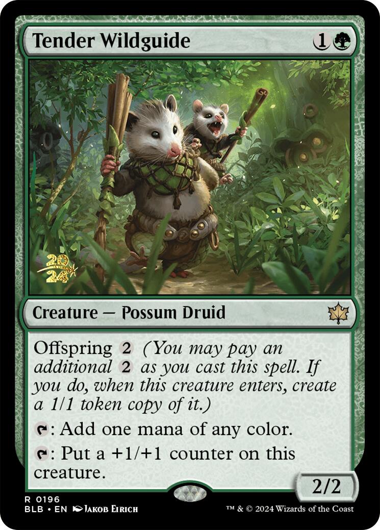 Tender Wildguide [Bloomburrow Prerelease Promos] | Mindsight Gaming