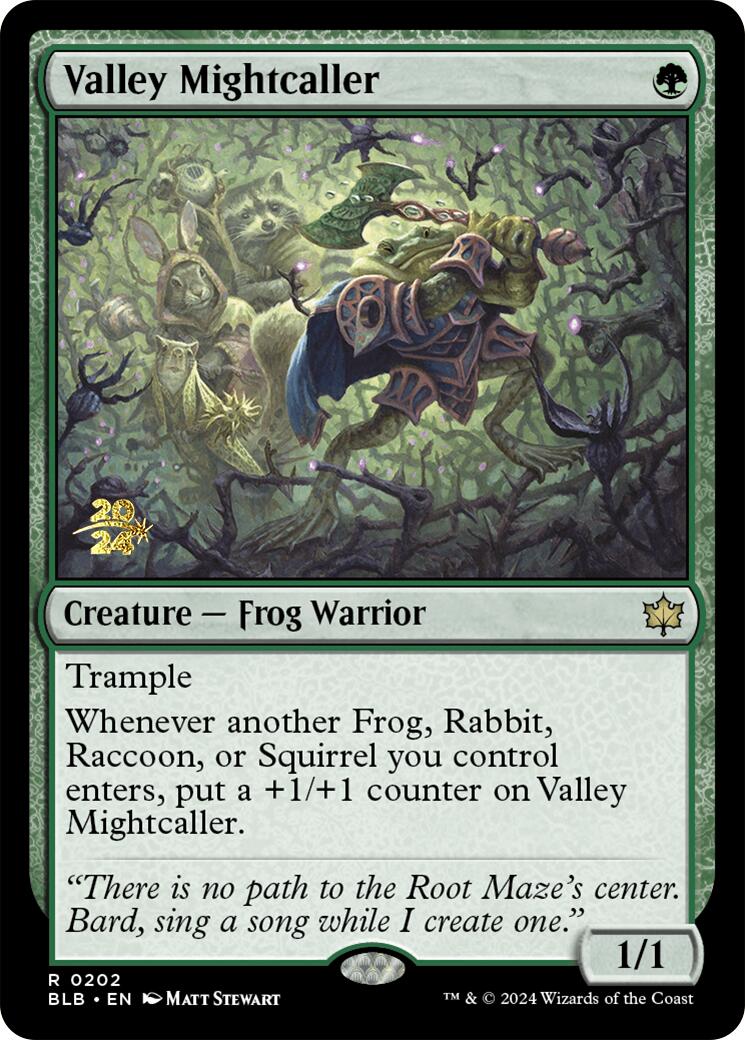 Valley Mightcaller [Bloomburrow Prerelease Promos] | Mindsight Gaming