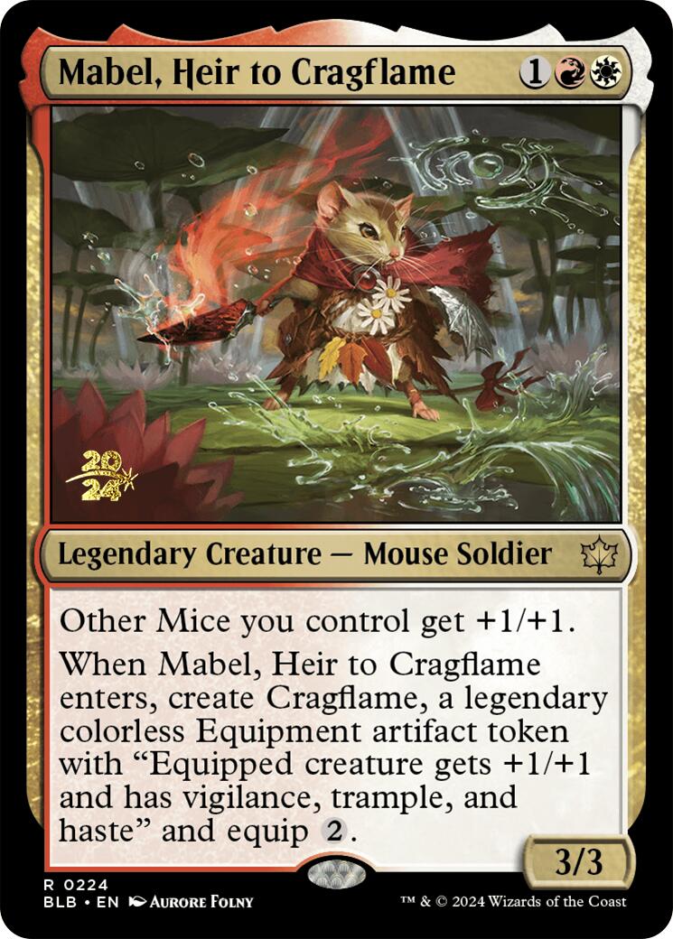 Mabel, Heir to Cragflame [Bloomburrow Prerelease Promos] | Mindsight Gaming