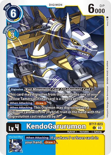 KendoGarurumon [BT17-023] [Secret Crisis] | Mindsight Gaming