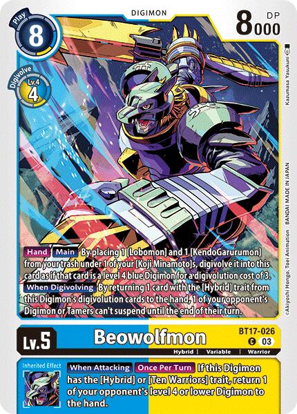 Beowolfmon [BT17-026] [Secret Crisis] | Mindsight Gaming