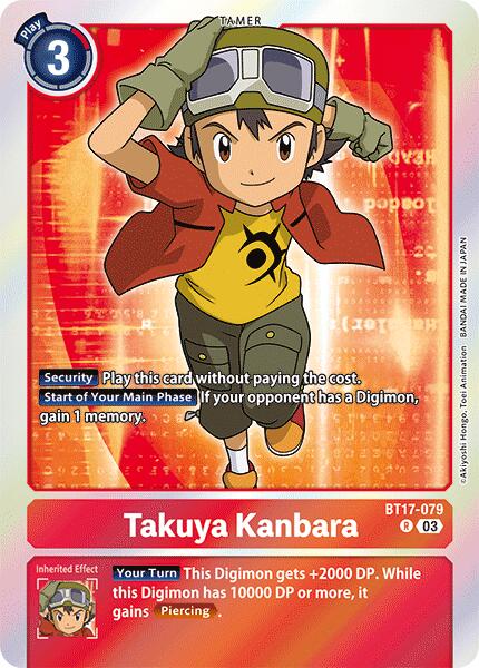 Takuya Kanbara [BT17-079] [Secret Crisis] | Mindsight Gaming